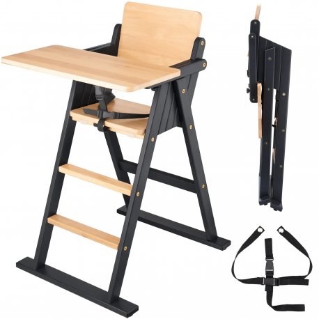 Стульчик для кормления Ommi Step Up Graphite Natural Wood (ST-351SGN)
