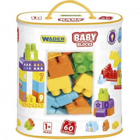 Конструктор пластиковый Wader Мои первые кубики Baby Blocks (41410)