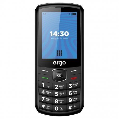 Мобiльний телефон Ergo E285 Dual Sim Black UA