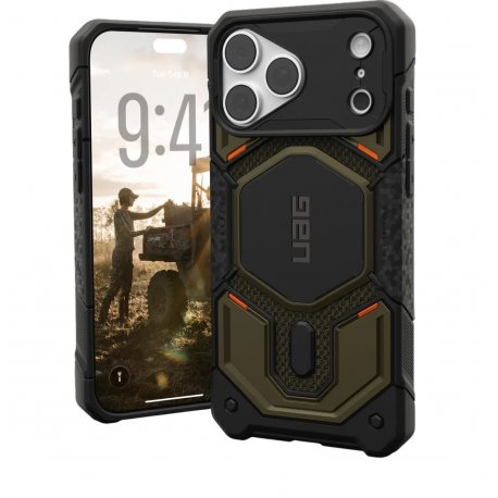 Чохол UAG для iPhone 18 Pro Max Monarch Pro Magsafe Kevlar Element Green (11456811397B)