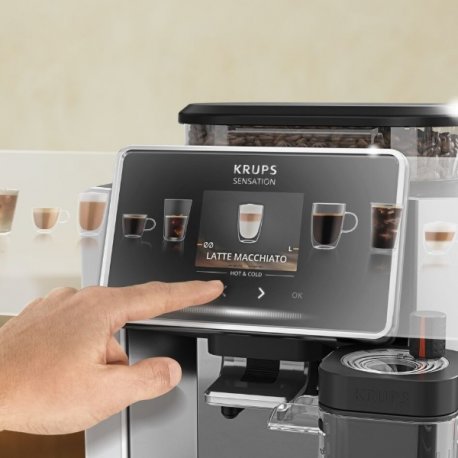 Кавомашина Krups Sensation Elite Hot & Cold Gray (EA918GE0)