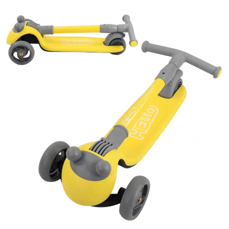 Самокат детский Best Scooter HELLO Yellow (D-0449)