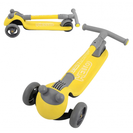 Самокат дитячий Best Scooter HELLO Yellow (D-0449)