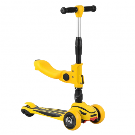 Детский самокат Best Scooter MAXI с сиденьем Yellow (ST-16801)