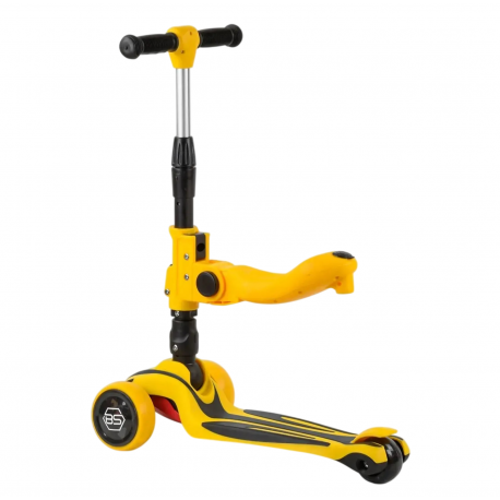 Детский самокат Best Scooter MAXI с сиденьем Yellow (ST-16801)
