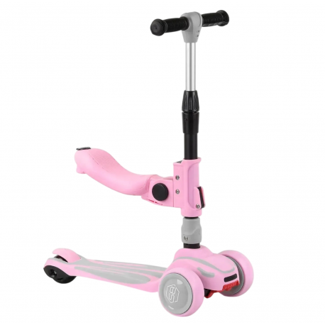 Детский самокат Best Scooter MAXI с сиденьем Pink (ST-15700)