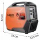 Инверторный бензиновый генератор Neo Tools 230В (04-734)