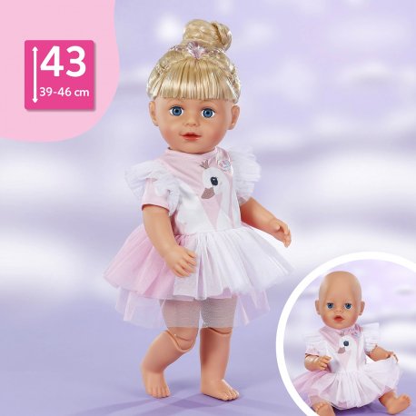Одежда для куклы Baby Born – Платье с лебедем (841099)