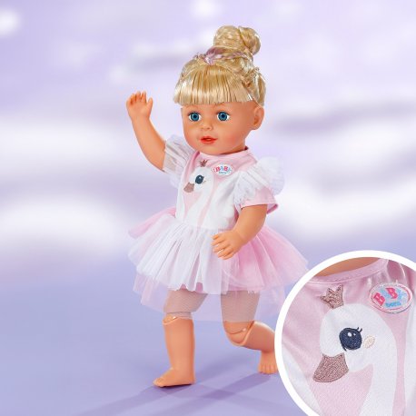 Одежда для куклы Baby Born – Платье с лебедем (841099)