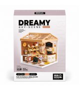 Конструктор-румбокс Mini House серии Интерьер – Пекарня (свет) (8011)