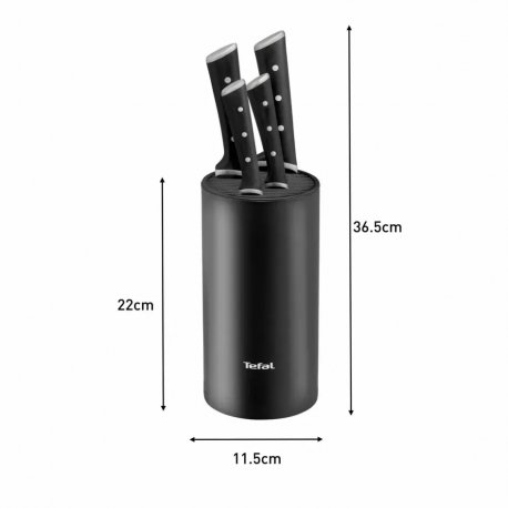 Набор ножей Tefal Ice Force (4шт) Black (K2325S75)