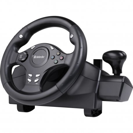 Кермо і педалі Defender Rager PC/PS/Xbox/Switch Black (911142)