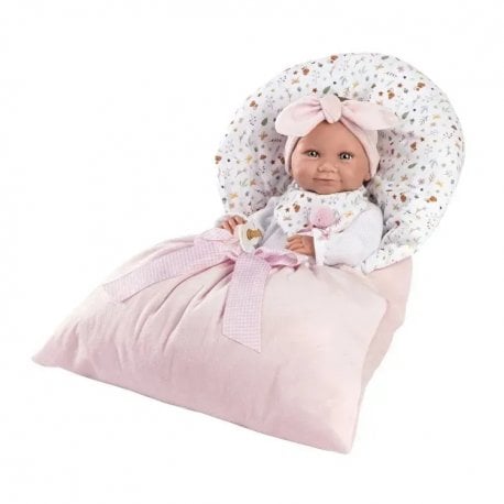 Лялька Llorens Nica в спальному мішку pink 40 см (73801)