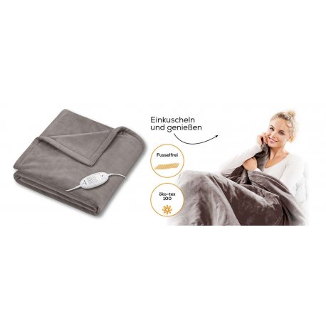 Електроковдра Beurer Brown (HD 75 Taupe)