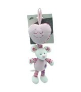 Игрушка подвеска Tulilo Мышка музыкальная 35см Pink (9016)