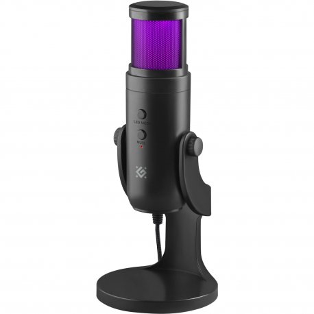 Микрофон игровой Defender Galactar GMC 250 USB LED Black (64625)