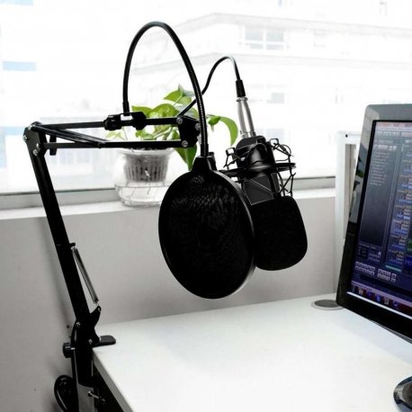 Микрофон игровой Media-Tech Studio and Streaming Microphone XLR USB Silver (MT397S)