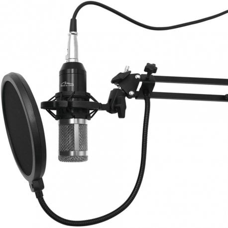 Мікрофон ігровий Media-Tech Studio and Streaming Microphone XLR USB Silver (MT397S)