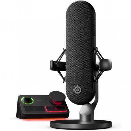 Микрофон игровой SteelSeries Alias Pro RGB XLR Stream Mixer Black (61597)