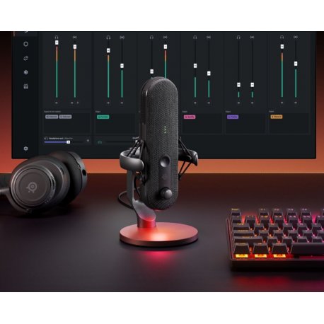 Микрофон игровой SteelSeries Alias RGB USB Black (61601)