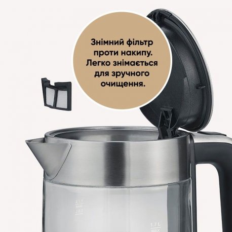 Электрочайник Severin Silver/Transparent (WK 3420)