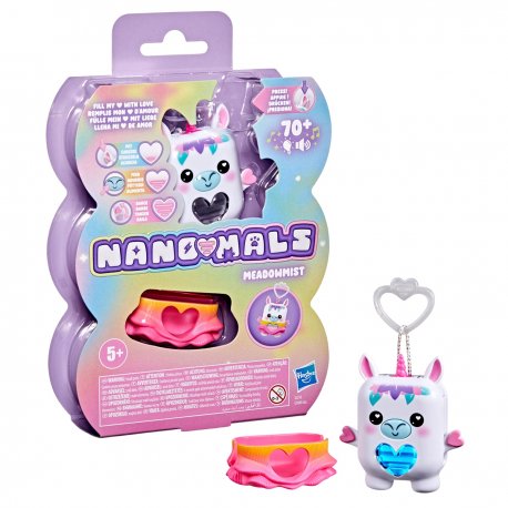 Интерактивная игрушка Nanomals S1 Белый Единорог (G2210)