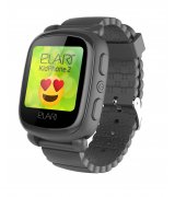Дитячий телефон-годинник с GPS-трекером Elari KidPhone 2 Black (KP-2B)