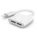Адаптер Hoco LS5 Dainty 2 in 1 Lightning