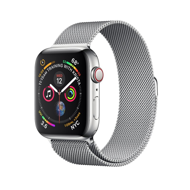 Apple Watch Series 4 44mm GPS LTE Stainless Steel Case with Milanese Loop MTX12 MTV42 36337 Apple Watch Series 4 44mm GPS LTE Stainless Steel