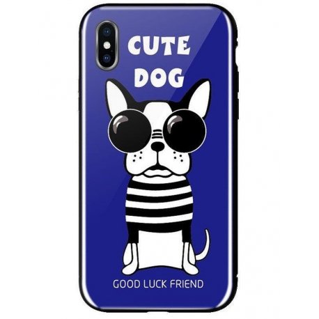 Чeхол WK для Apple iPhone XS Max (WPC-087) Cute Dog Blue