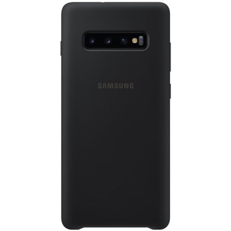 Накладка Silicone Cover для Samsung Galaxy S10 Plus Black (EF-PG975TBEGRU)