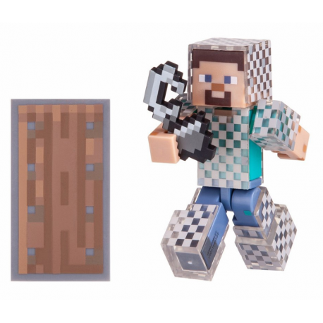 Игровая фигурка Jazwares Minecraft Стив в кольчуге серия 4 (16493M)