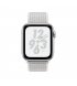Apple Watch Series 4 Nike+ 44mm (GPS+LTE) Silver Aluminum Case with Summit White Nike Sport Loop (MTXA2)
