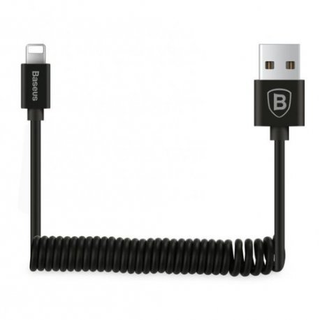 Кабель Baseus Elastic Cable Lightning – USB 1.6 м 1.8A Black (BEL160_Black)