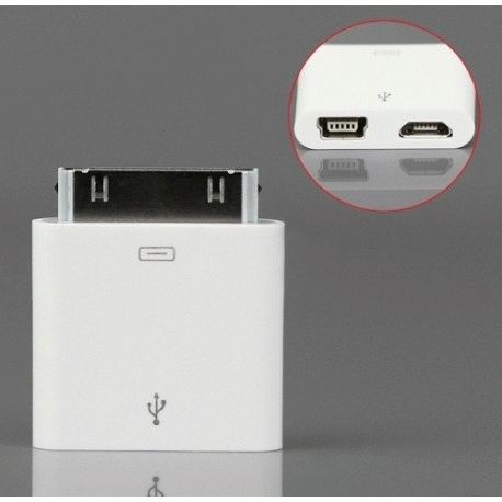 Apple USB Mini-Micro переходник для iPod iPhone 4/4s/3GS