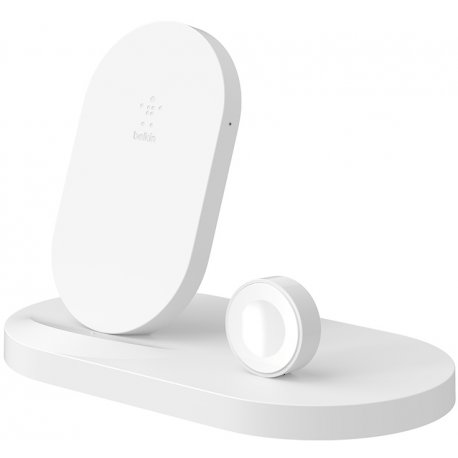 Док-станция Belkin Qi Wireless для Apple Watch + iPhone + USB White (F8J235VFWHT)