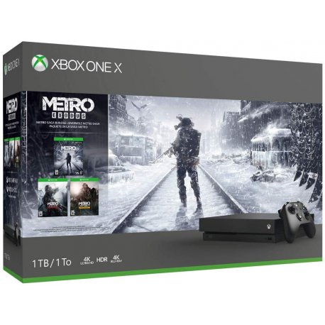 Microsoft Xbox One X 1TB + Metro Exodus + Metro 2033 Redux + Metro: Last Light Redux