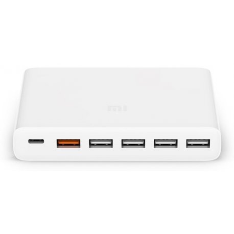 Адаптер Mi USB Multiple Hub 60W Fast Charger 6 port White (CDQ06ZM)