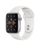 Apple Watch Series 5 40mm (GPS) Silver Aluminum Case with White Sport Band (MWT32)