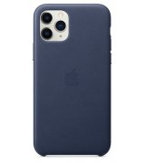 Чехол Apple iPhone 11 Pro Leather Case Midnight Blue (MWYG2)