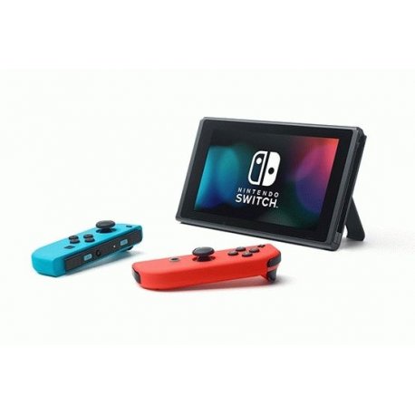 Nintendo Switch with Neon Red and Neon Blue Joy-Con (Обновлённая версия) HAC-001(-01) 