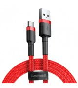 Кабель Baseus Cafule Cable USB for Type-C 3A 1M Red (CATKLF-B09)