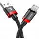 Кабель Baseus USB to Lightning Cable 1.5A (2m) Red-Black (CALKLF-C19) Кабель Baseus USB to Lightning Cable 1.5A (2m) Red-Black (CALKLF-C19)
