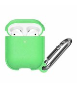 Чехол Silicone Leather Case для Airpods 1/2 Green