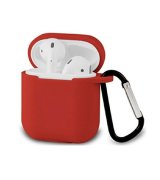 Silicone Case with Carbine для Airpods 2 Begonia Red