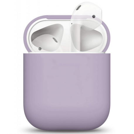 Wireless Case Ultra Slim Silicone для Airpods 2 Lavender Gray