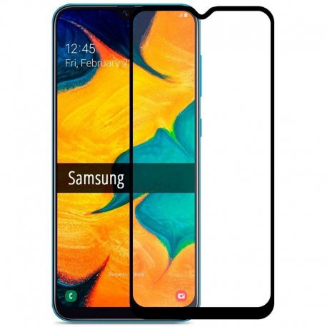 Защитное стекло 5D для Samsung Galaxy A20 Black