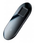 Беспроводное зарядное устройство Baseus Simple 2in1 Wireless Charger 18W Max For Phones + Pods Black (WXJK-01)