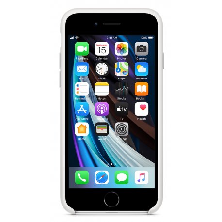 Чехол Apple iPhone SE (2020) Silicone Case White (MXYJ2)