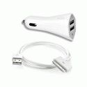 Автомобильное зарядное устройство Puro Car charger 2 USB White